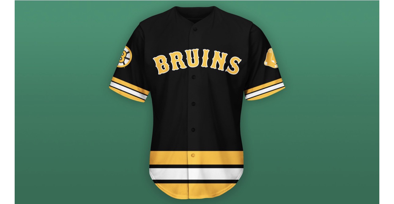 Red Sox × Bruins co-branding Baseball Jersey